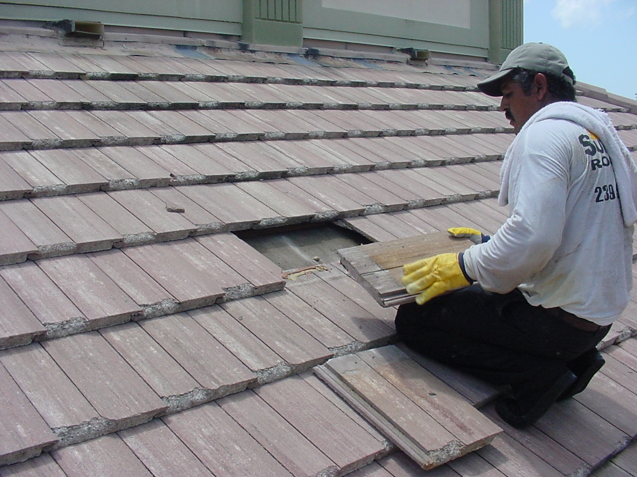 Professional roof repairs by First Rate Roofing